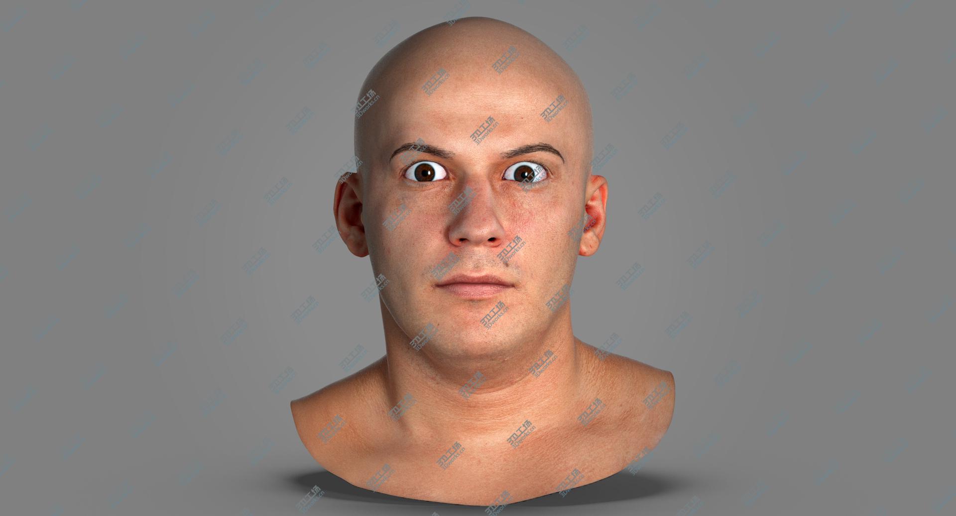 images/goods_img/202105073/PBR Marcus Real Human Head Upper Lid Raiser AU5 3D model/4.jpg